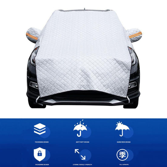 Front Windshield Snow Shield, Sun Visor And Snow Cover